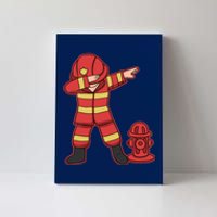 Dabbing Firefighter T Funny Dab Gift Firefighter Canvas