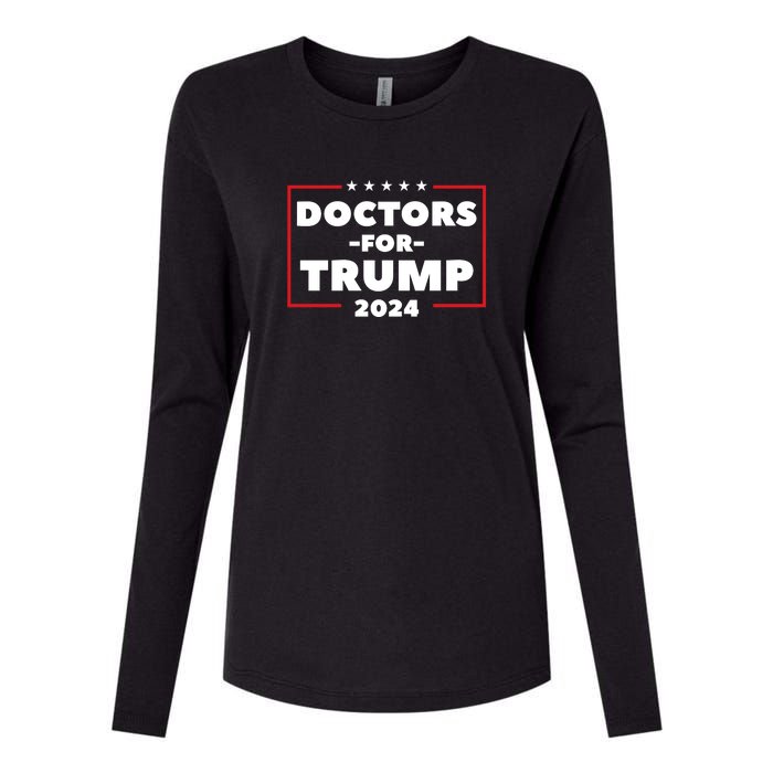 Doctors For Trump 2024 Womens Cotton Relaxed Long Sleeve T-Shirt