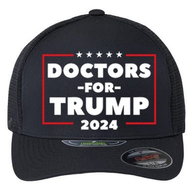 Doctors For Trump 2024 Flexfit Unipanel Trucker Cap