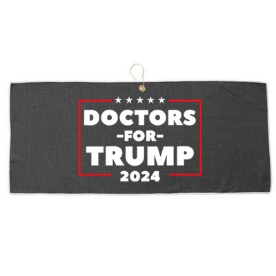 Doctors For Trump 2024 Large Microfiber Waffle Golf Towel