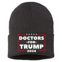 Doctors For Trump 2024 Sustainable Knit Beanie