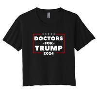 Doctors For Trump 2024 Women's Crop Top Tee