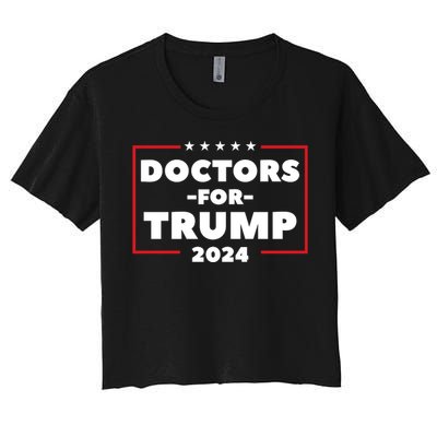 Doctors For Trump 2024 Women's Crop Top Tee