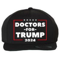 Doctors For Trump 2024 Wool Snapback Cap