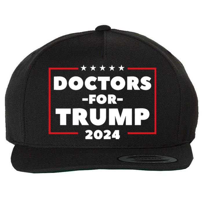 Doctors For Trump 2024 Wool Snapback Cap