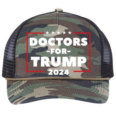 Doctors For Trump 2024 Retro Rope Trucker Hat Cap