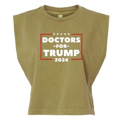 Doctors For Trump 2024 Garment-Dyed Women's Muscle Tee