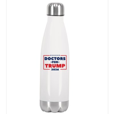 Doctors For Trump 2024 Stainless Steel Insulated Water Bottle