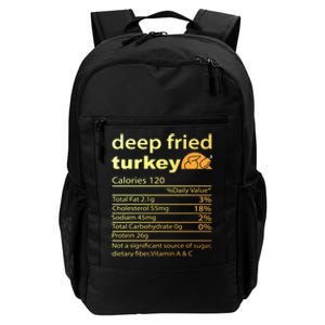 Deep Fried Turkey Nutrition Food Facts Thanksgiving Costume Daily Commute Backpack