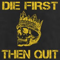 Die First Then Qui Military Veteran Skull Crown Gift 7 Panel Mesh Trucker Snapback Hat
