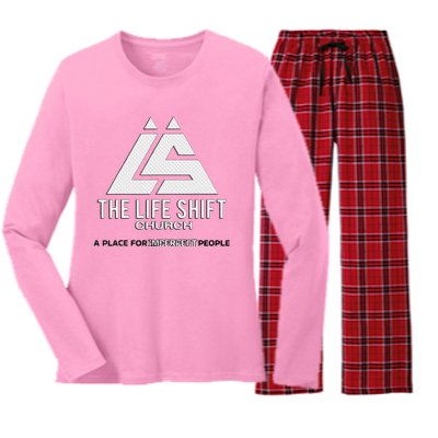 Design For The Life Shift Church Church Women's Long Sleeve Flannel Pajama Set 