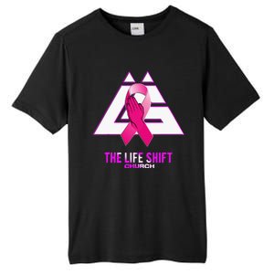 Design For The Life Shift Church Breast Cancer Awareness 2 Tall Fusion ChromaSoft Performance T-Shirt