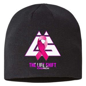 Design For The Life Shift Church Breast Cancer Awareness 2 Sustainable Beanie