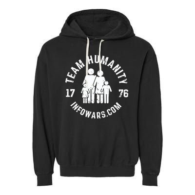 Damani Felder Team Humanity 1776 Infowars.Com Garment-Dyed Fleece Hoodie