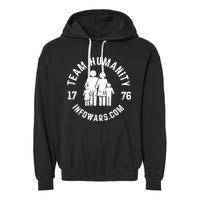 Damani Felder Team Humanity 1776 Infowars.Com Garment-Dyed Fleece Hoodie