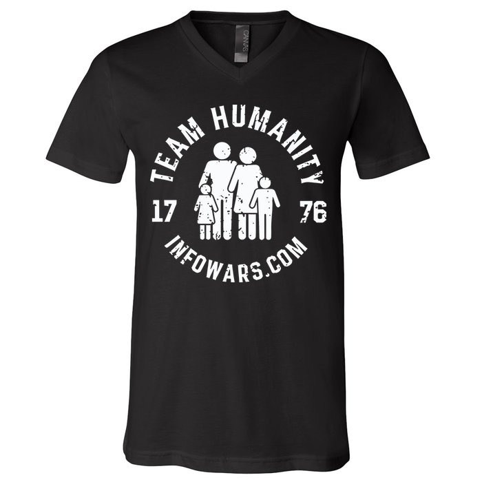 Damani Felder Team Humanity 1776 Infowars.Com V-Neck T-Shirt