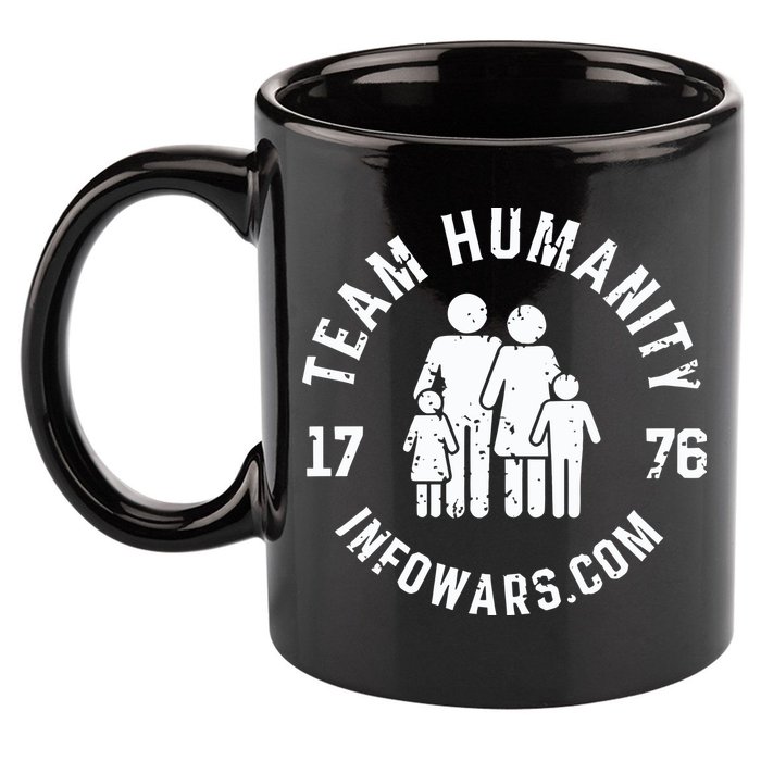 Damani Felder Team Humanity 1776 Infowars.Com 11oz C Handle Ceramic Mug