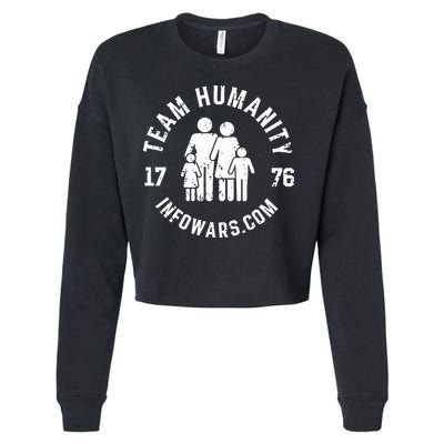 Damani Felder Team Humanity 1776 Infowars.Com Cropped Pullover Crew