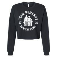 Damani Felder Team Humanity 1776 Infowars.Com Cropped Pullover Crew