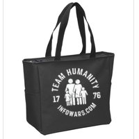 Damani Felder Team Humanity 1776 Infowars.Com Zip Tote Bag