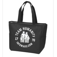 Damani Felder Team Humanity 1776 Infowars.Com Zip Tote Bag