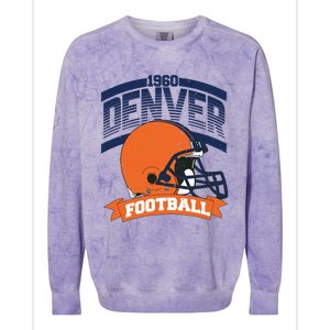 Denver Football Team Supporter Colorblast Crewneck Sweatshirt