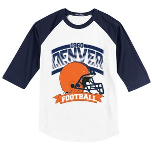 Denver Football Team Supporter Baseball Sleeve Shirt