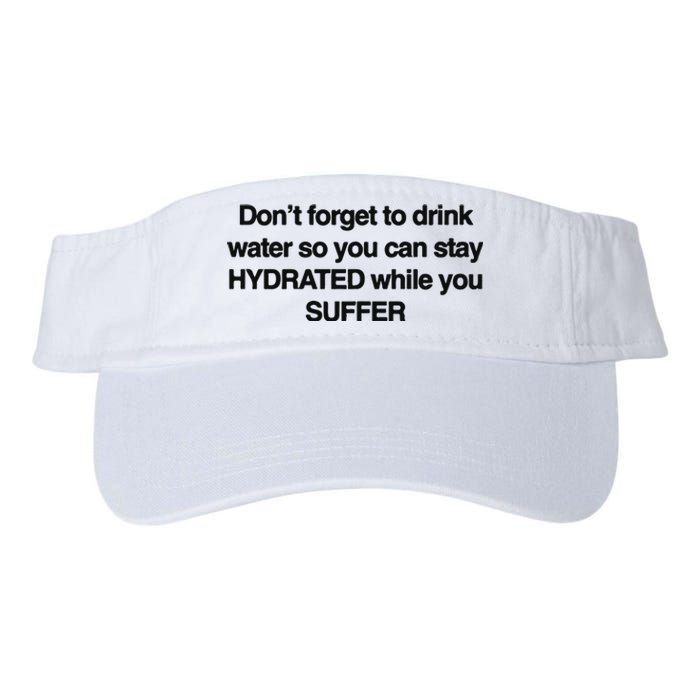 Don’T Forget To Drink Water So You Can Stay Hydrated While You Suffer Valucap Bio-Washed Visor