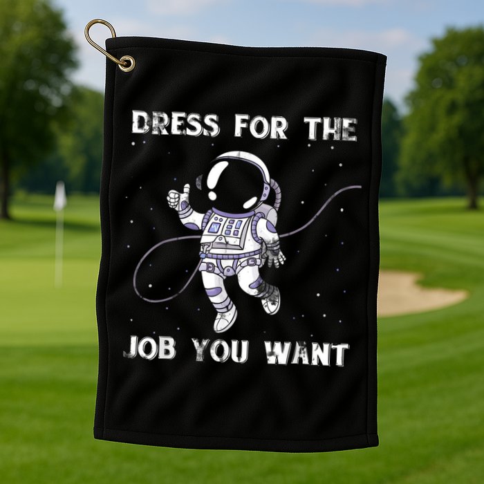 Dress For The Job You Want Astronaut Golf Towel