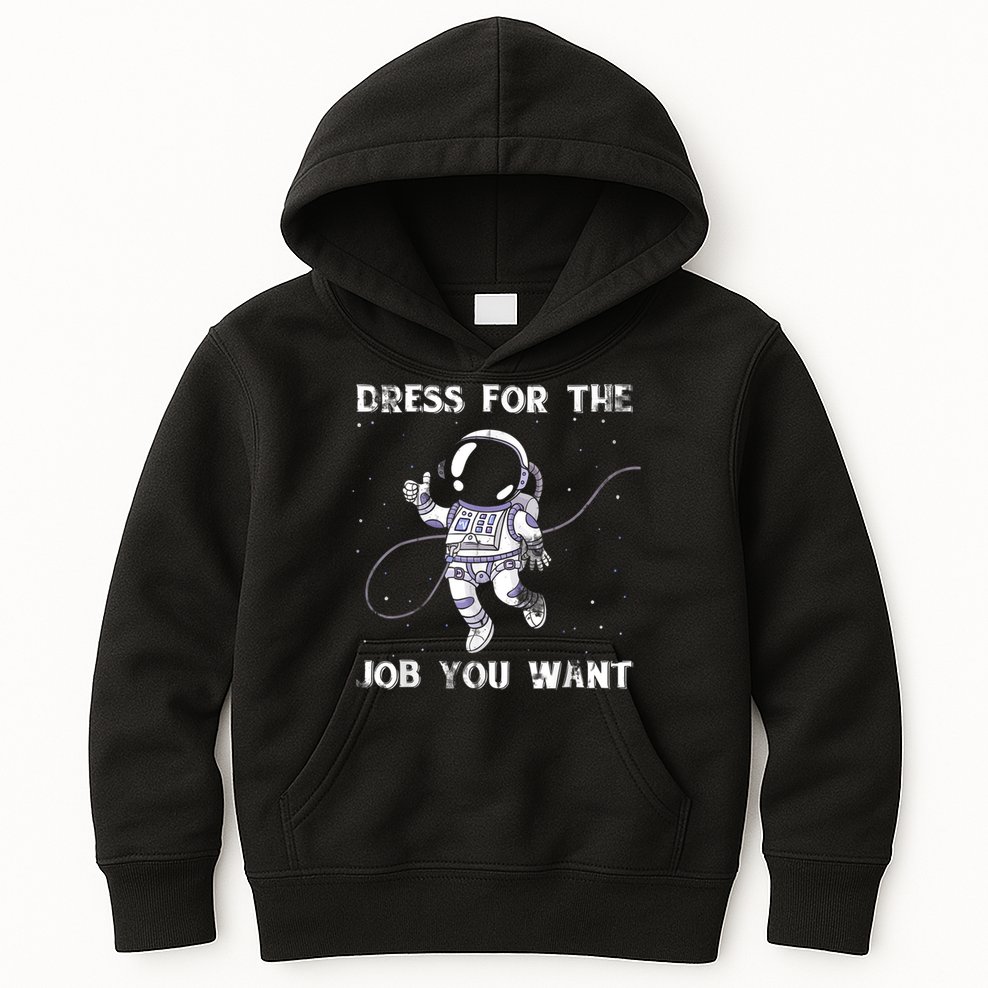 Dress For The Job You Want Astronaut Kids Hoodie
