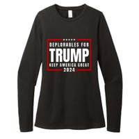 Deplorables For Trump 2024 Womens CVC Long Sleeve Shirt