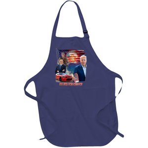 Die For This Hell Cat Biden Full-Length Apron With Pockets