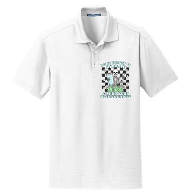 DonT Forget To Hydrate And Mind Your Own Business Skeleton Dry Zone Grid Polo