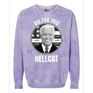 Die For This Hellcat Funny Colorblast Crewneck Sweatshirt