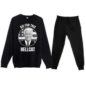 Die For This Hellcat Funny Premium Crewneck Sweatsuit Set