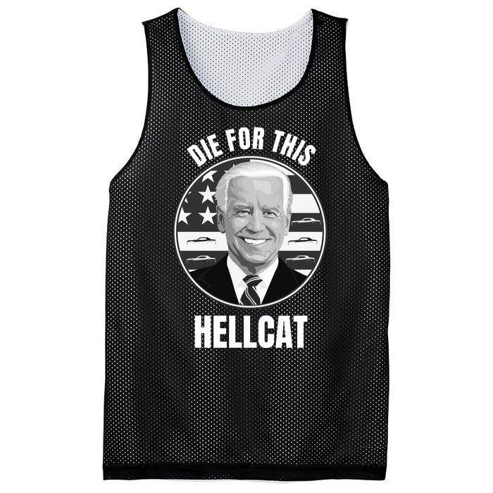 Die For This Hellcat Funny Mesh Reversible Basketball Jersey Tank