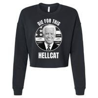 Die For This Hellcat Funny Cropped Pullover Crew