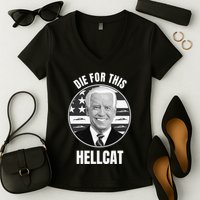 Die For This Hellcat Funny Women's V-Neck T-Shirt