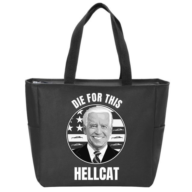 Die For This Hellcat Funny Zip Tote Bag