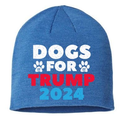 Dogs For Trump 2024 Election Gift Sustainable Beanie