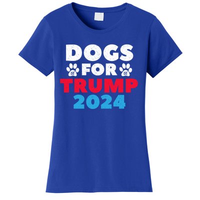 Dogs For Trump 2024 Election Gift Women's T-Shirt