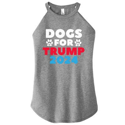 Dogs For Trump 2024 Election Gift Women’s Perfect Tri Rocker Tank