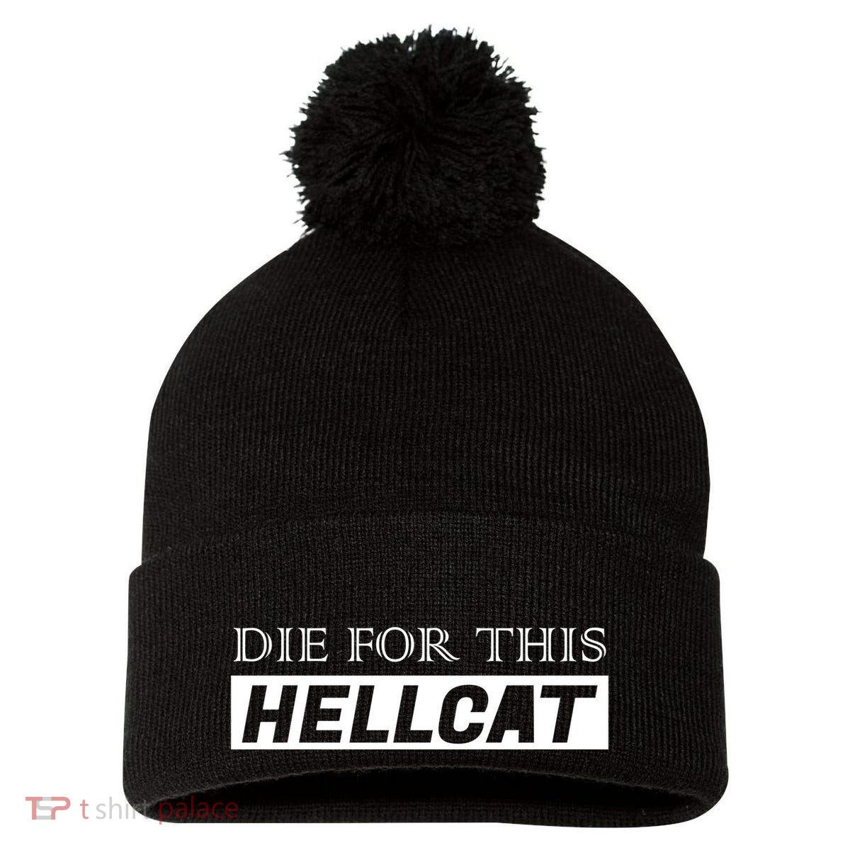 Die For This Hellcat Pom Pom 12in Knit Beanie