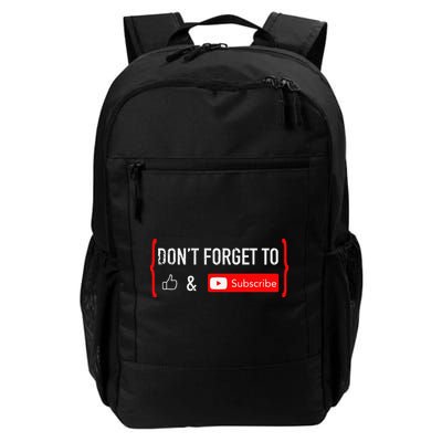 DonT Forget To Like And Subscribe Video Content Creator Backpack