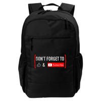 DonT Forget To Like And Subscribe Video Content Creator Backpack