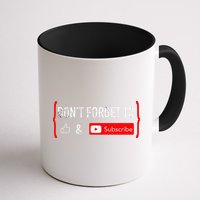 DonT Forget To Like And Subscribe Video Content Creator Mug