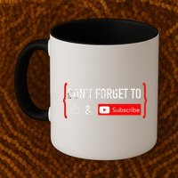 DonT Forget To Like And Subscribe Video Content Creator Mug