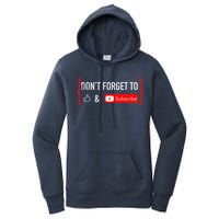 DonT Forget To Like And Subscribe Video Content Creator Women's Pullover Hoodie