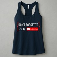 DonT Forget To Like And Subscribe Video Content Creator Womens Tank Top