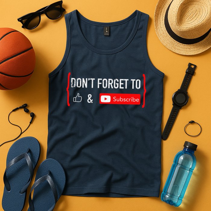 DonT Forget To Like And Subscribe Video Content Creator Tank Top